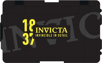 Caja de impacto invicta negra para 25 relojes