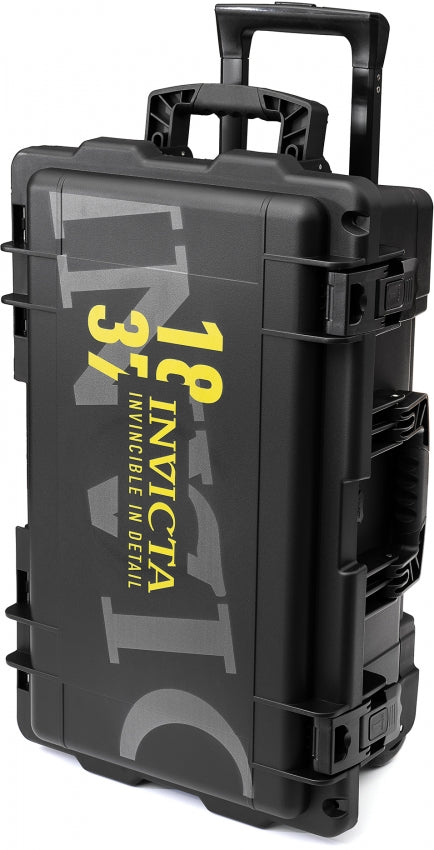 Caja de impacto invicta negra para 25 relojes