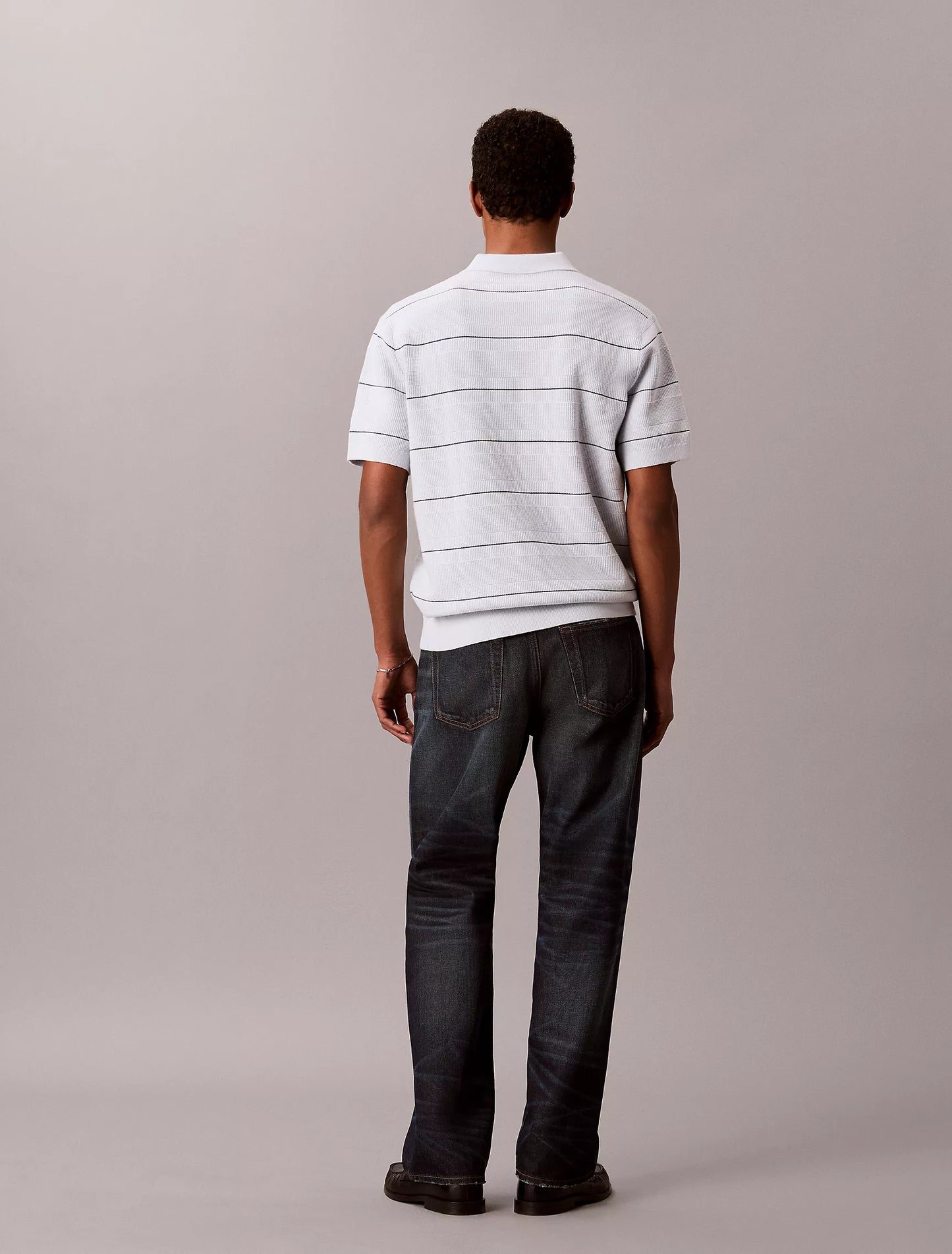 Polo Calvin klein Tejido de Algodón con Rayas NC