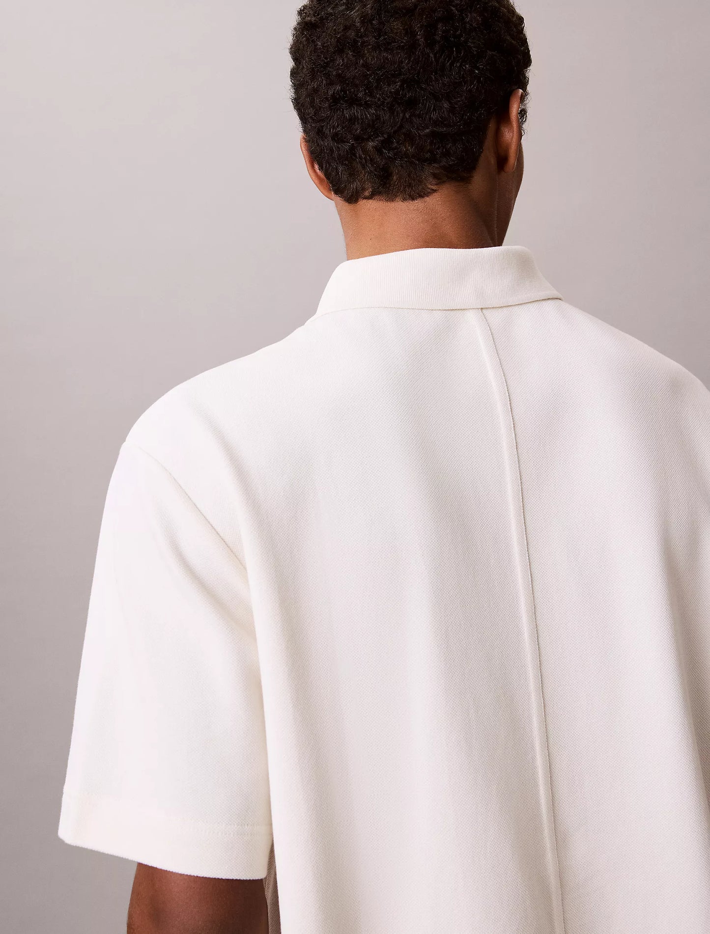 Polo Calvin klein relaxed de piqué con logo bordado