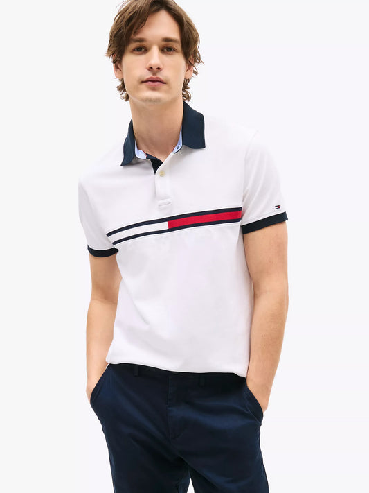 Polo Regular fit de rayas bordadas Tommy Hilfiger