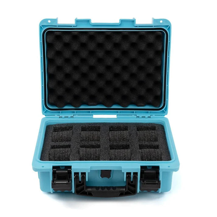 Caja de impacto invicta azul para 8 relojes