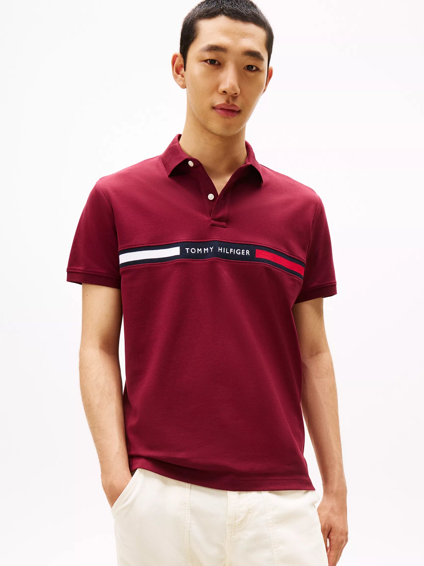 Polo Regular fit Embroidered Stripe Tommy Hilfiger