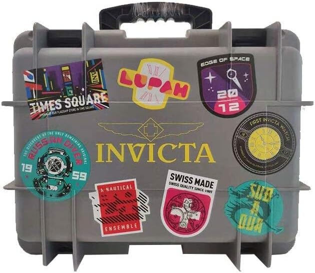 Caja de impacto invicta para 8 relojes