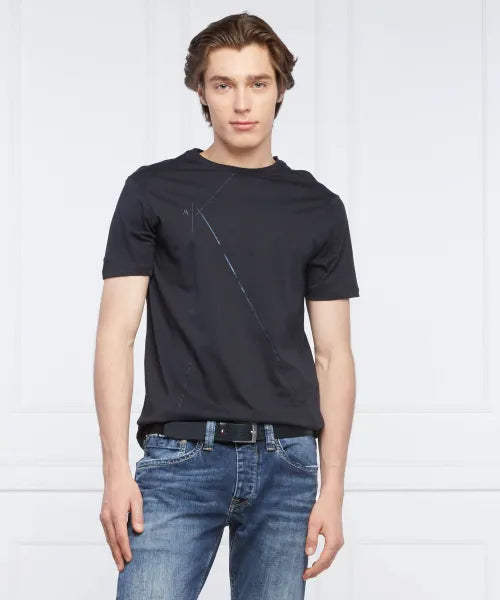 Camiseta Armani Exchange Regular Fit Azul oscuro