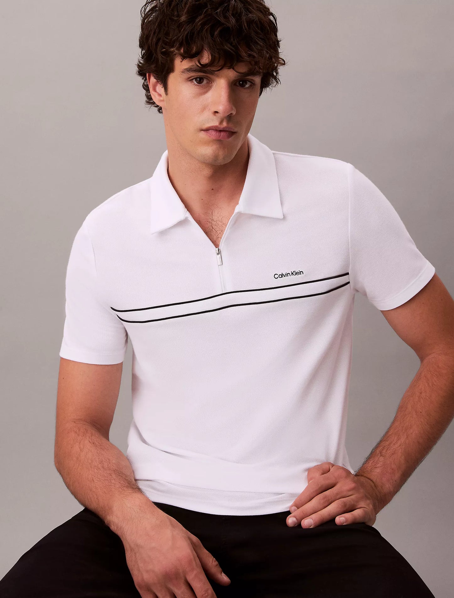 Polo Calvin Klein Con Cremallera NC