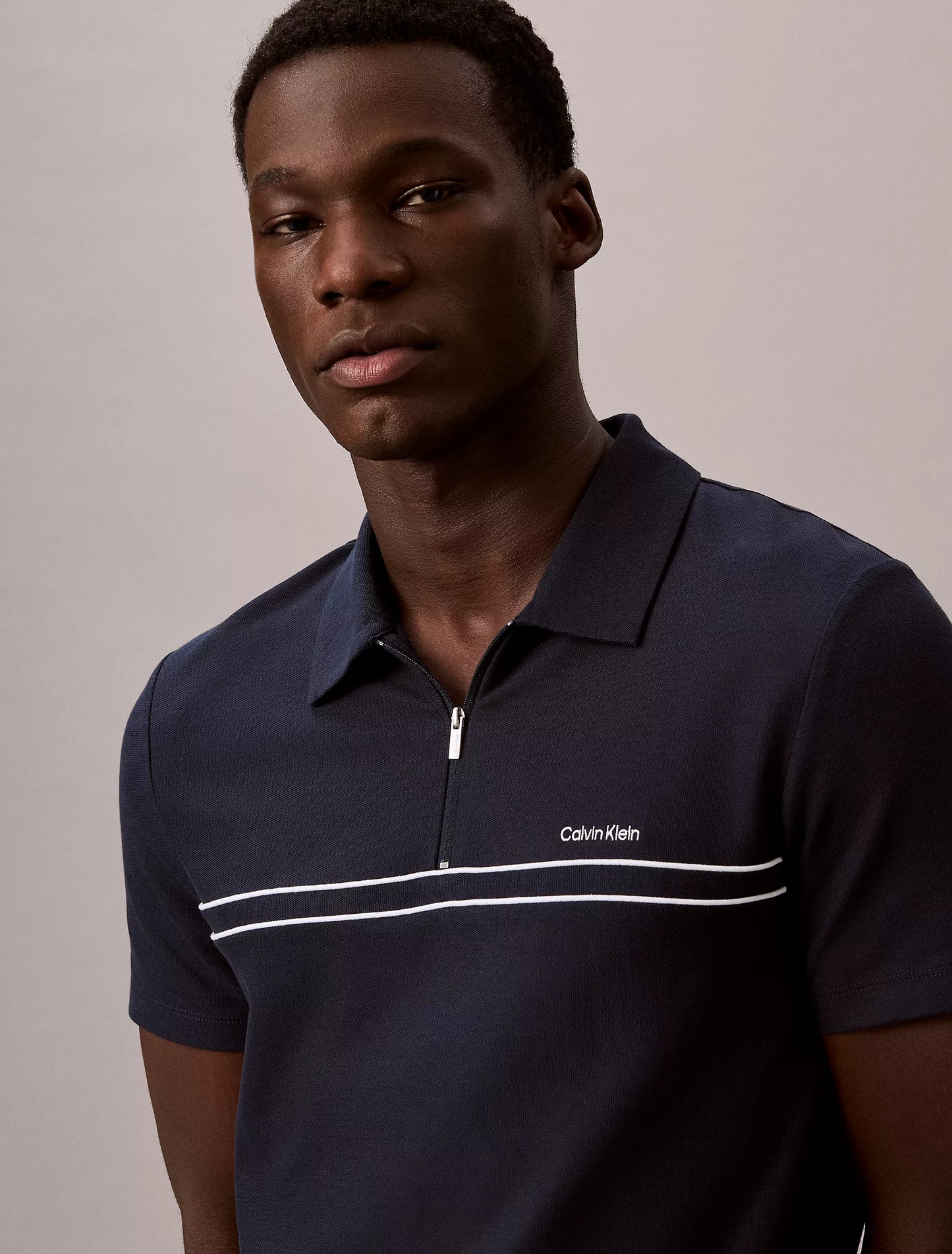 Polo Calvin Klein Con Cremallera NC