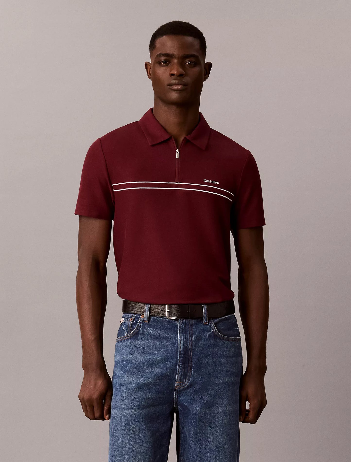Polo Calvin Klein Con Cremallera NC