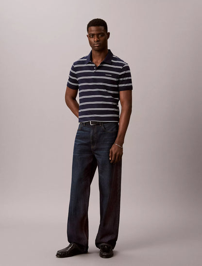Polo Calvin Klein De Rayas - Extremadamente Suave y Fresco NC