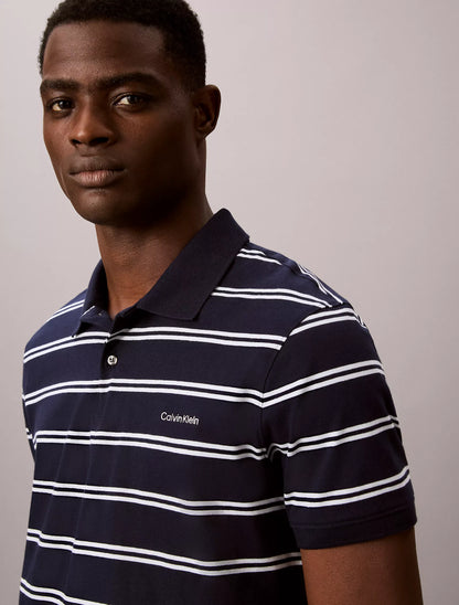 Polo Calvin Klein De Rayas - Extremadamente Suave y Fresco NC