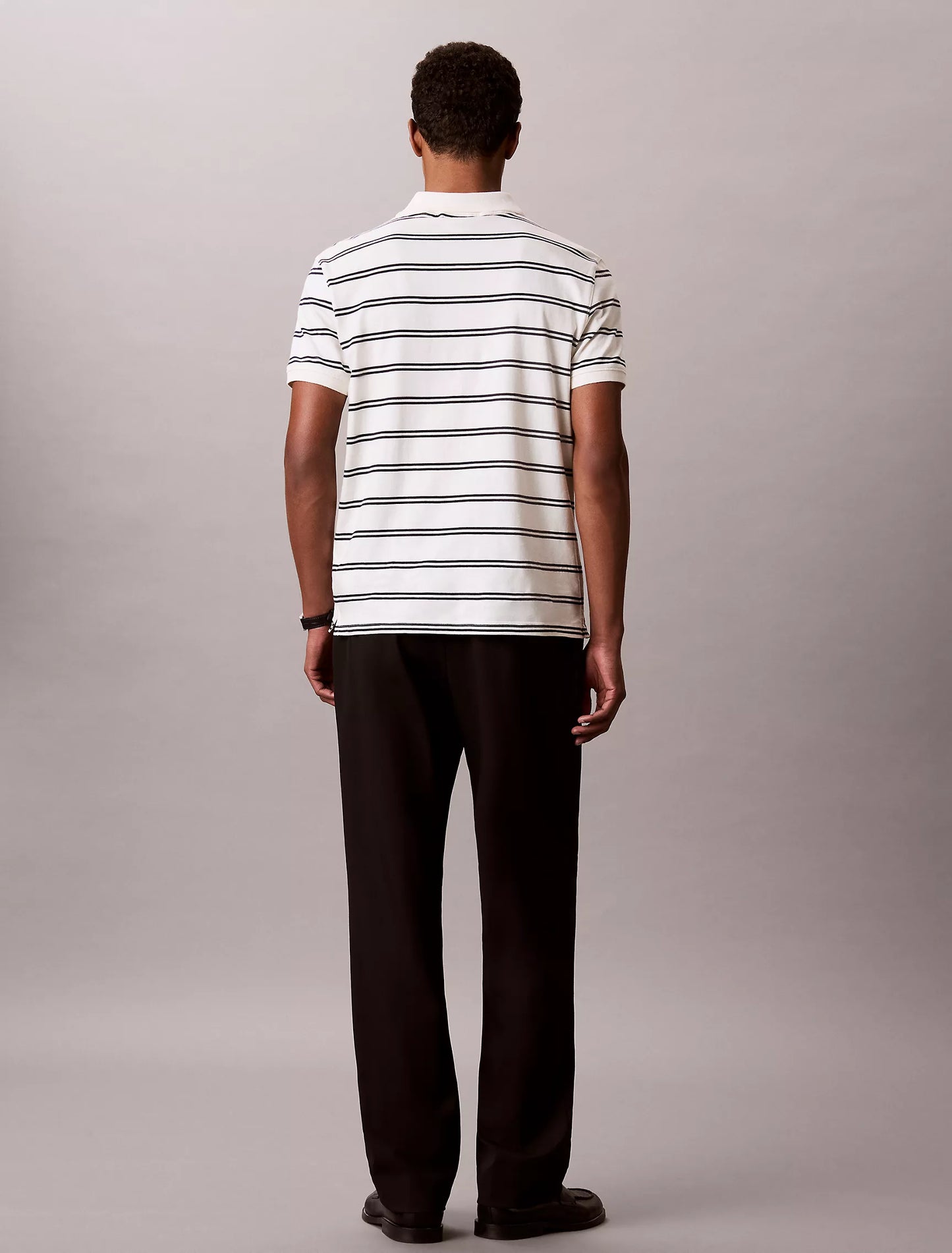 Polo Calvin Klein De Rayas - Extremadamente Suave y Fresco NC