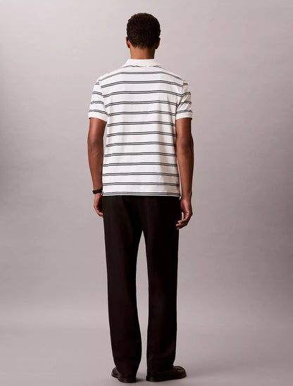 Polo Calvin Klein De Rayas - Extremadamente Suave y Fresco NC