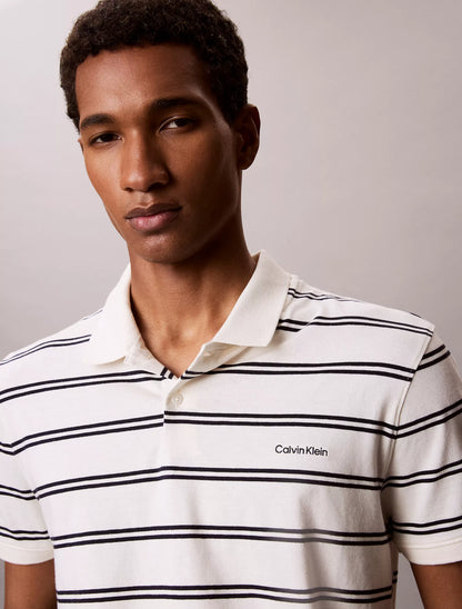 Polo Calvin Klein De Rayas - Extremadamente Suave y Fresco NC