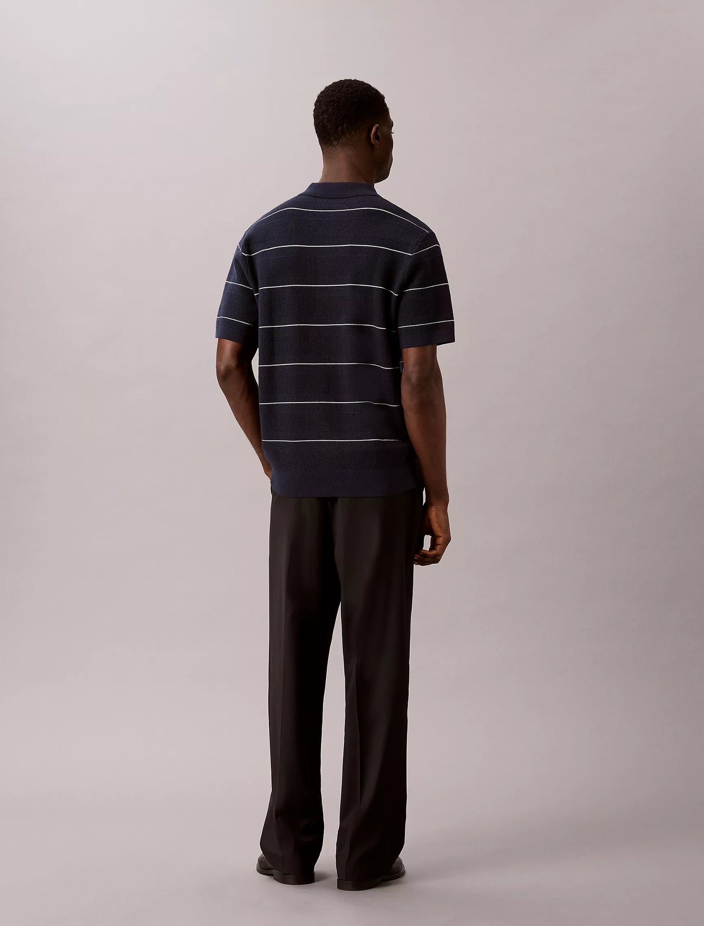 Polo Calvin klein Tejido de Algodón con Rayas NC