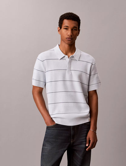 Polo Calvin klein Tejido de Algodón con Rayas NC