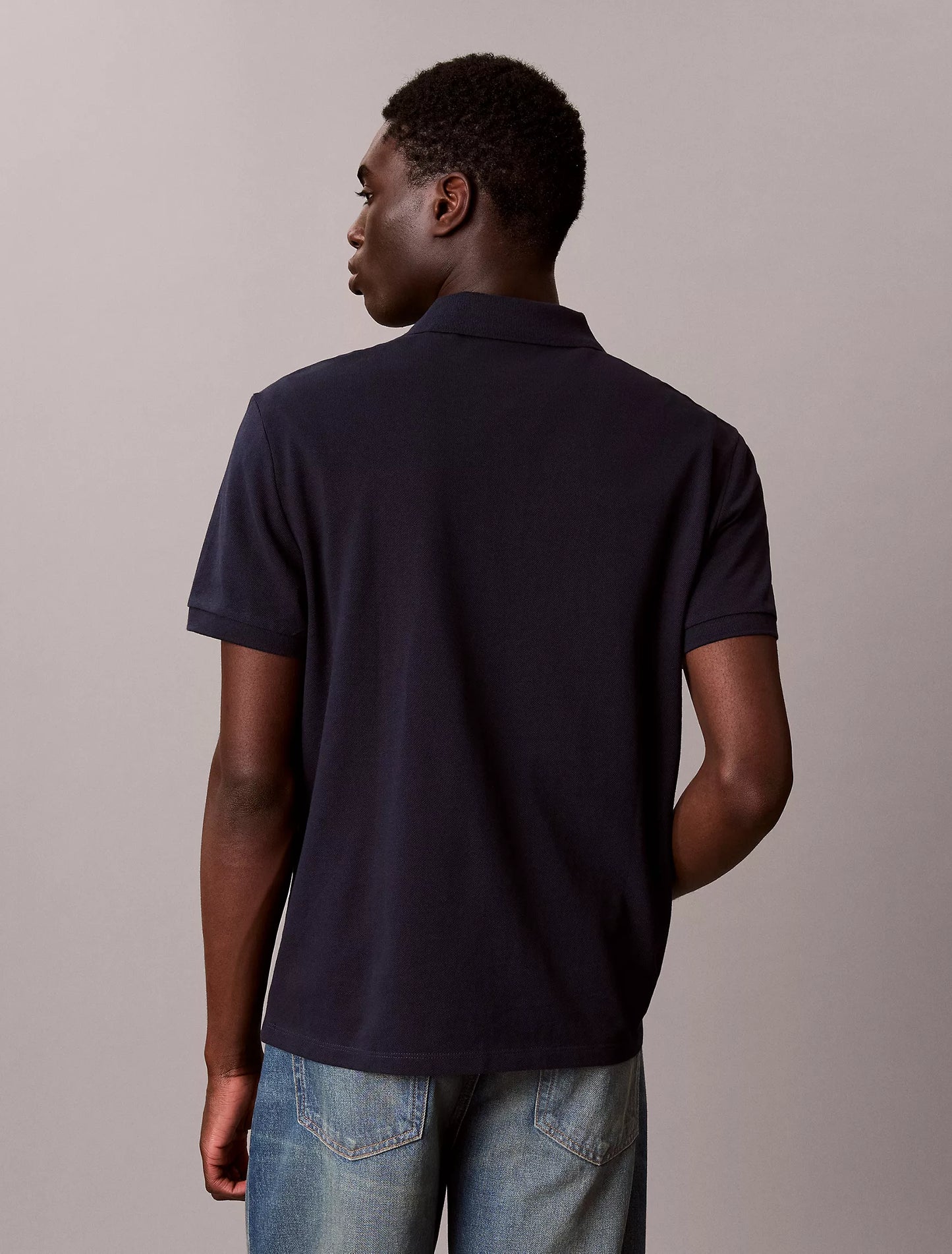 Polo Calvin Klein Clásico de Piqué de Algodón NC