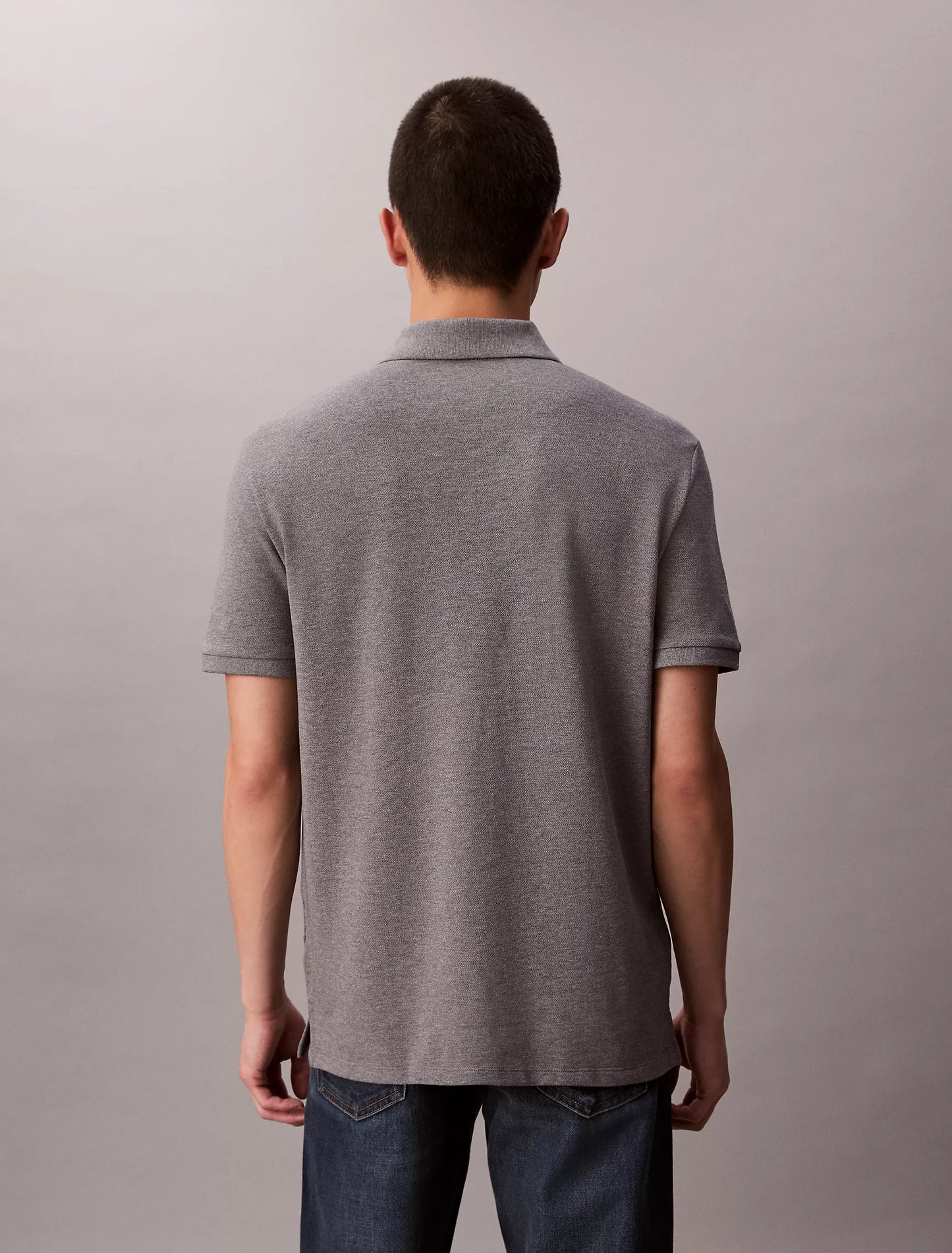 Polo Calvin Klein Clásico de Piqué de Algodón NC