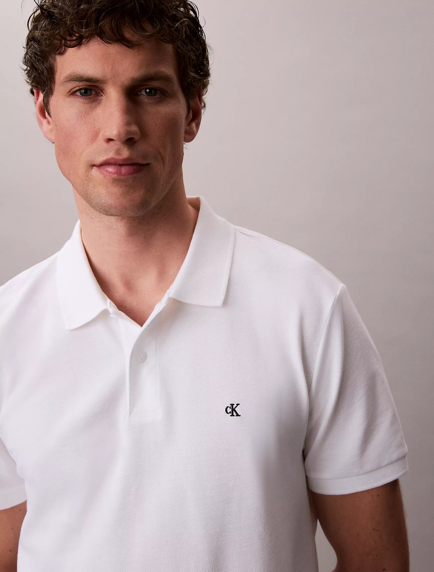 Polo Calvin Klein Clásico de Piqué de Algodón NC