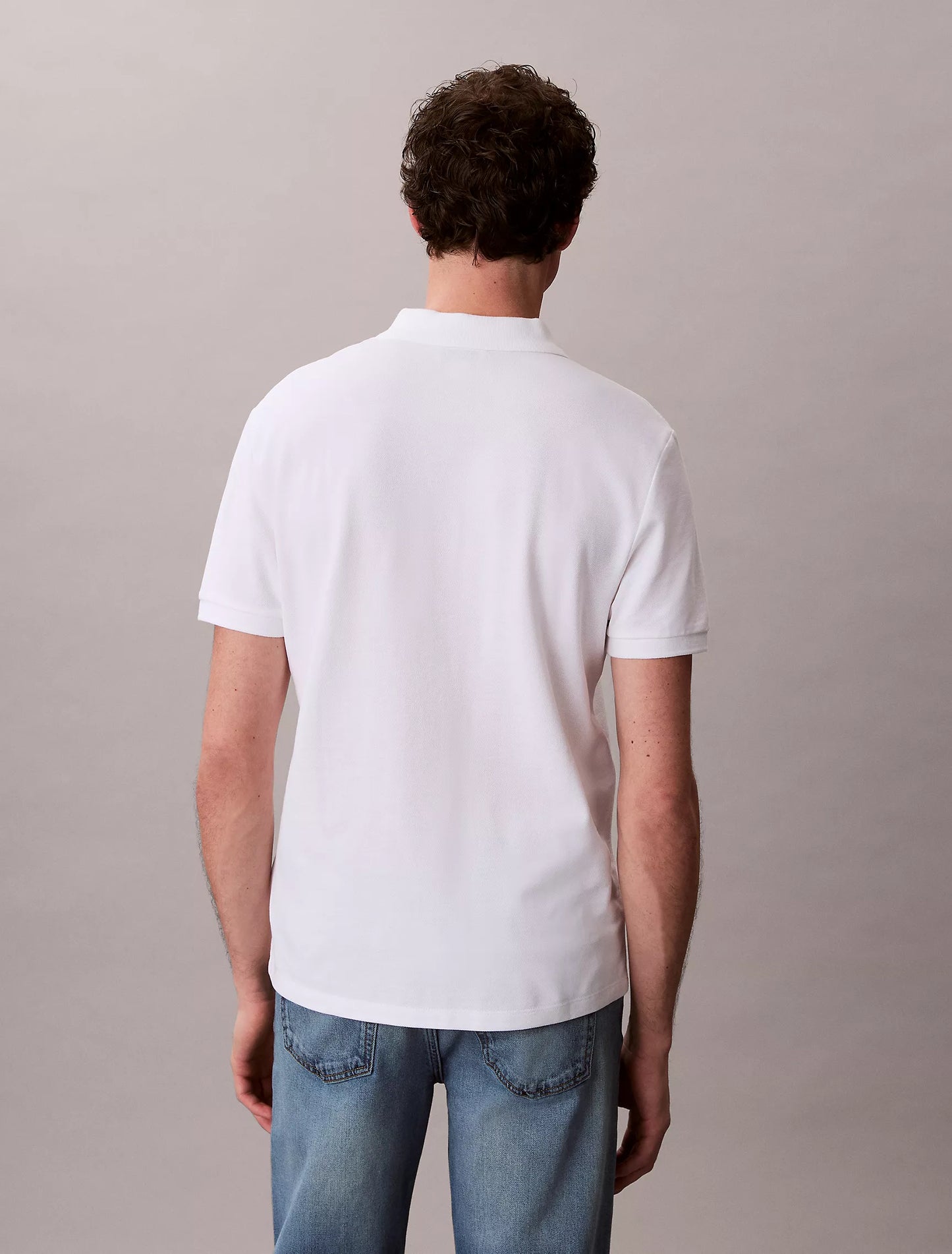 Polo Calvin Klein Clásico de Piqué de Algodón NC