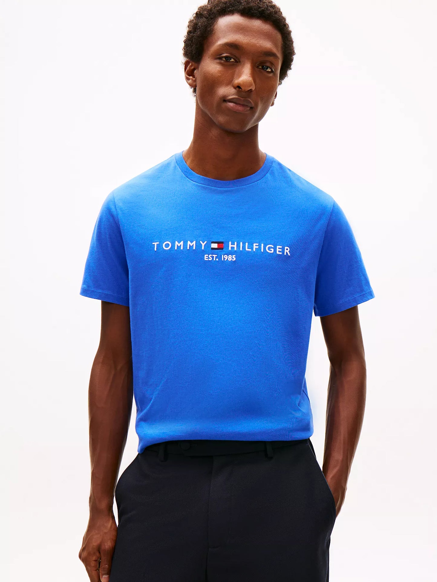 Camiseta Tommy Hilfiger Con Logo Bordado NC