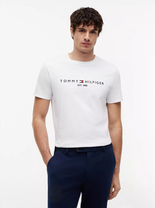 Camiseta Tommy Hilfiger Con Logo Bordado NC