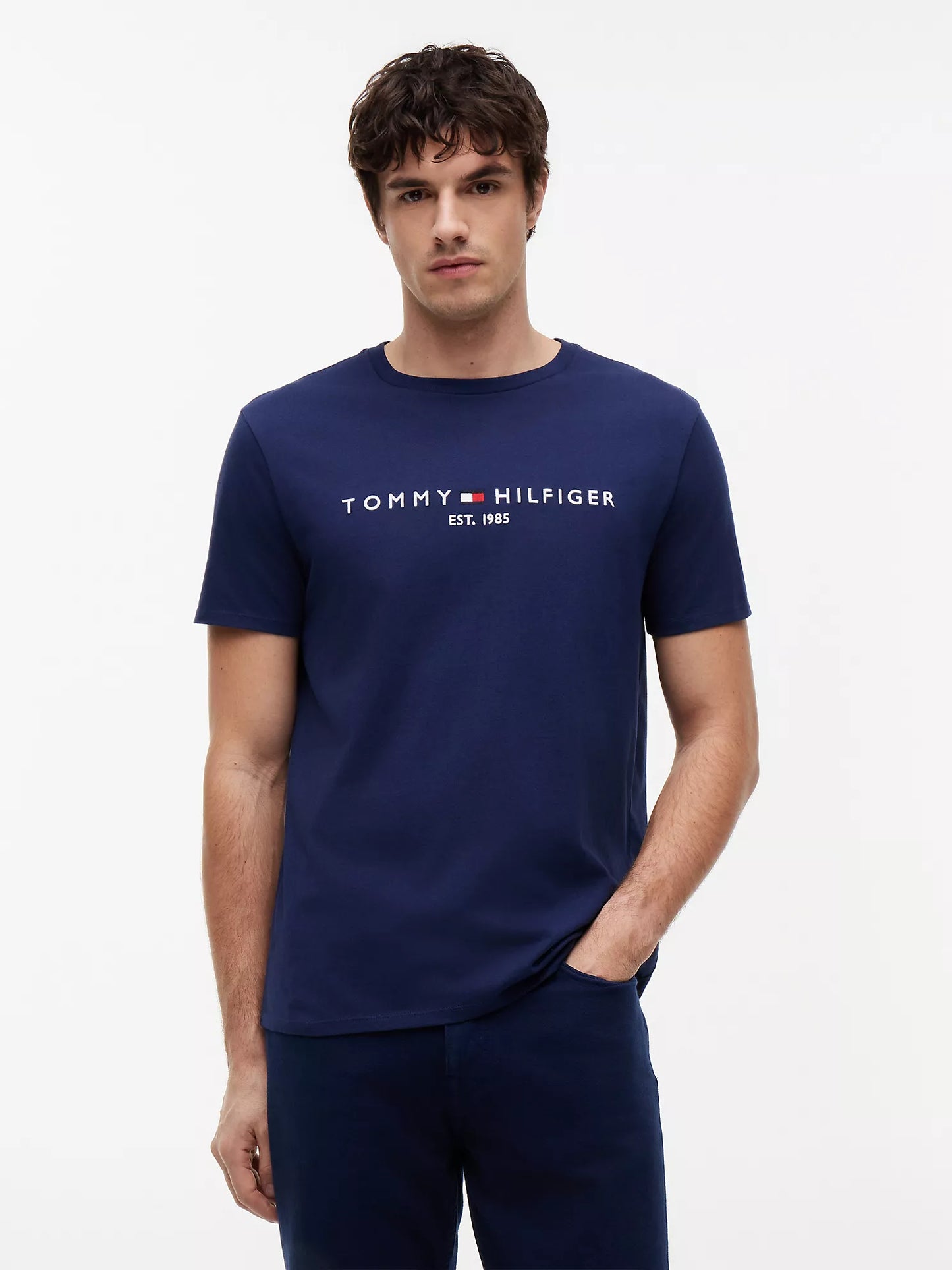Camiseta Tommy Hilfiger Con Logo Bordado NC