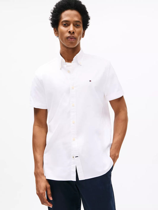 Camisa Manga Corta Regular Fit Stretch Oxford