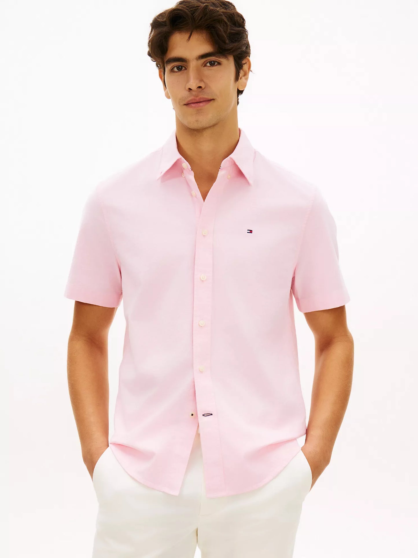 Camisa Oxford Manga Corta Regular fit Tommy Hilfiger