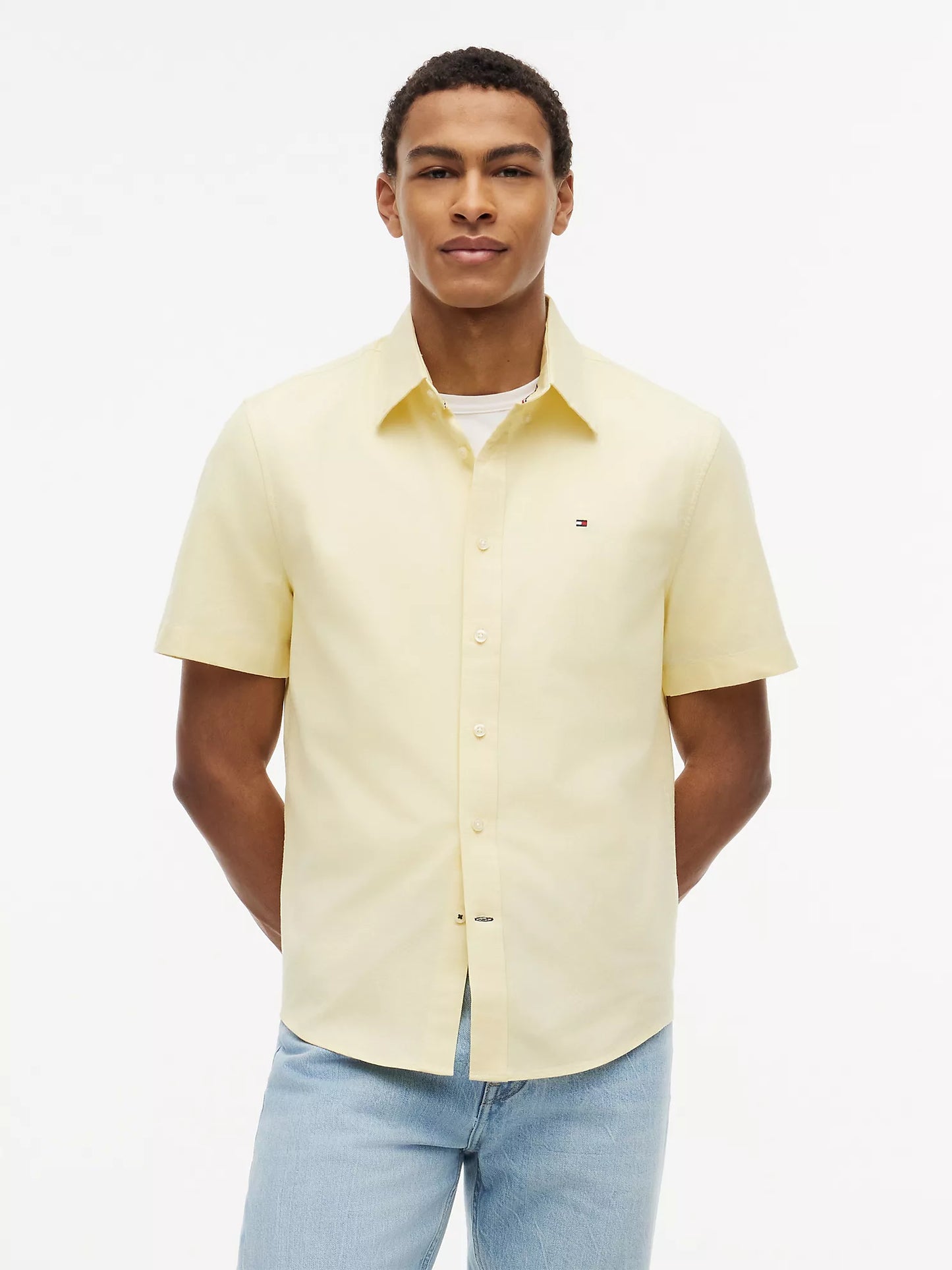 Camisa Oxford Manga Corta Regular fit Tommy Hilfiger