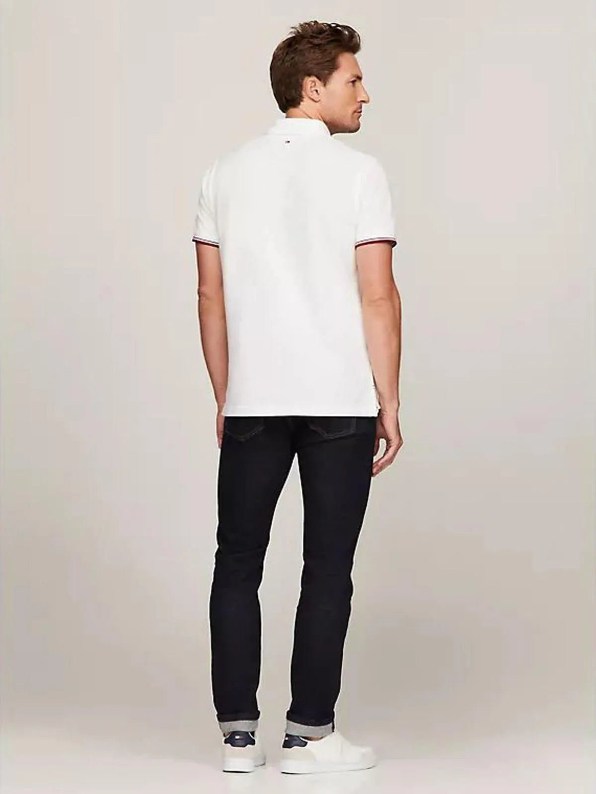 Polo Tommy Hilfiger Bordado De Corte Regular