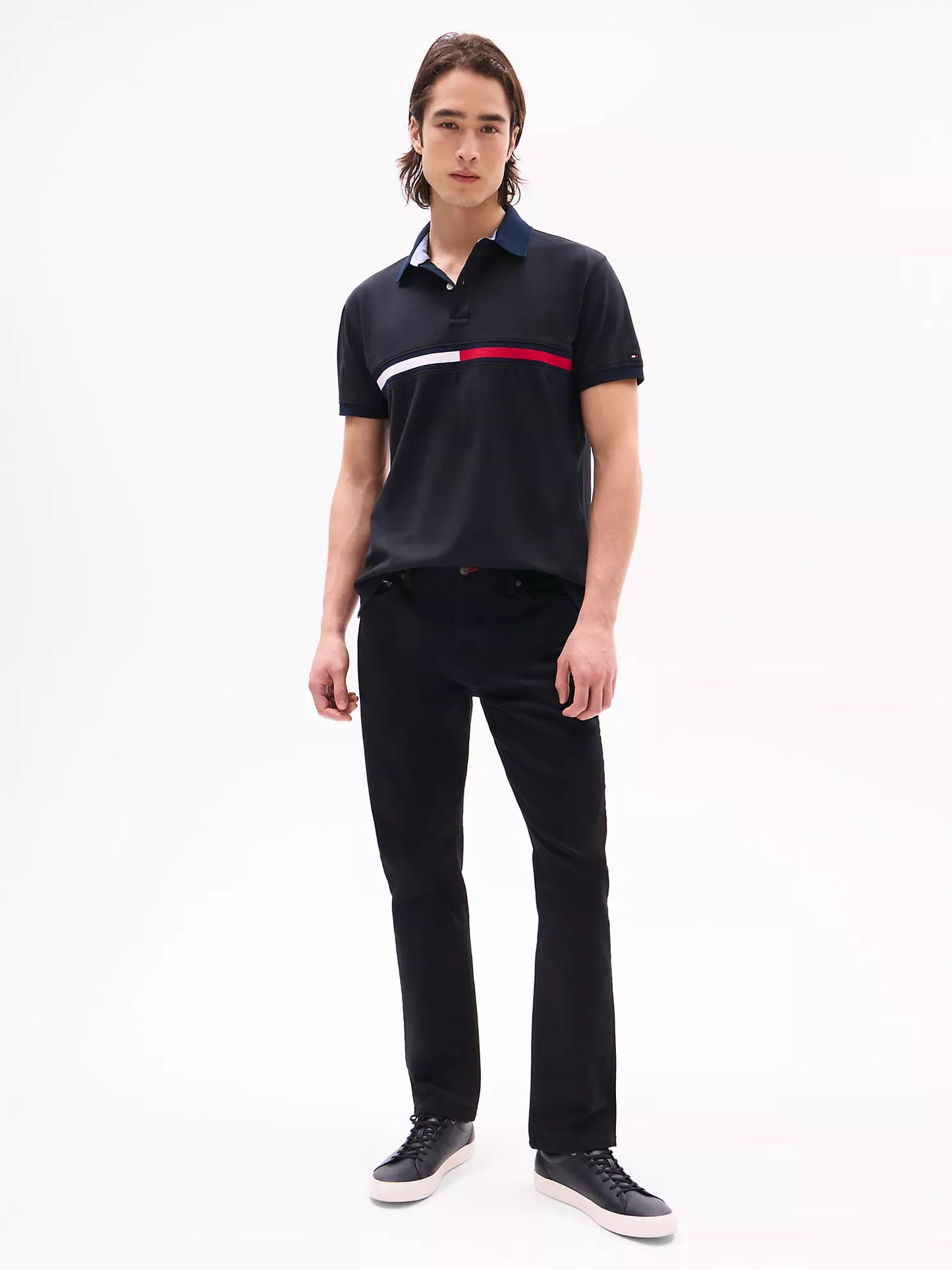 Polo Regular fit de rayas bordadas Tommy Hilfiger
