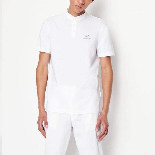Polo Armani Exchange Regular Fit Blanco