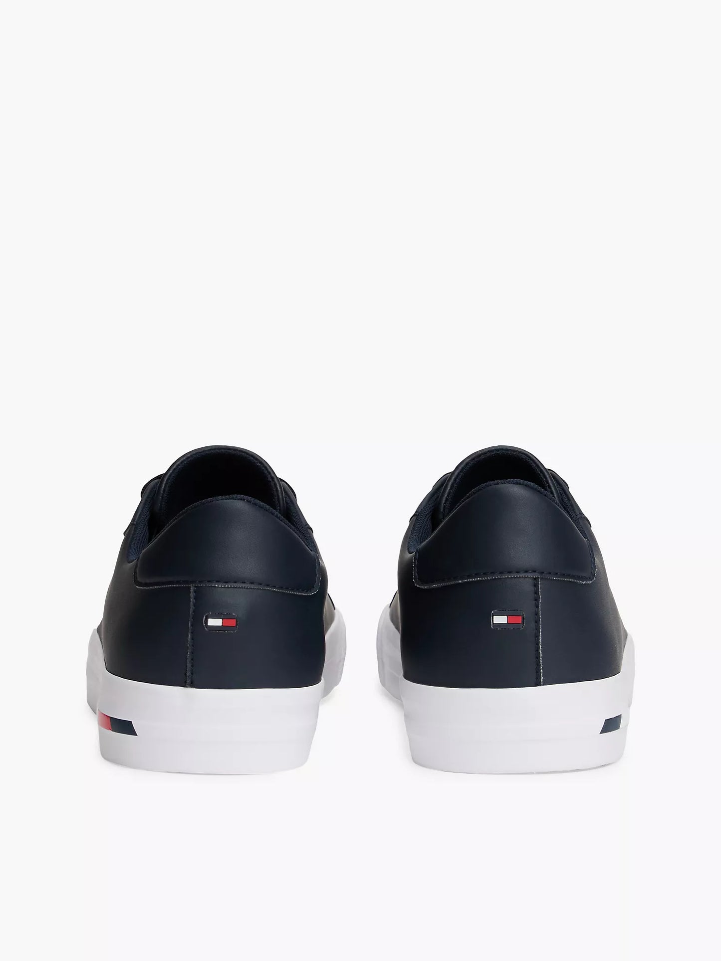 Zapatillas Tommy Hilfiger De Cuero Vulcanizado Con Estampado De Bandera NC