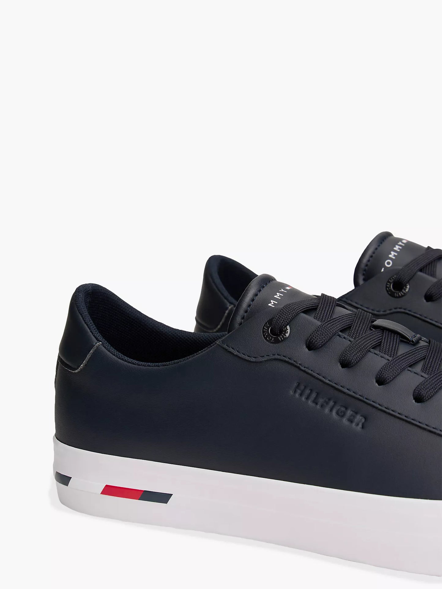 Zapatillas Tommy Hilfiger De Cuero Vulcanizado Con Estampado De Bandera NC