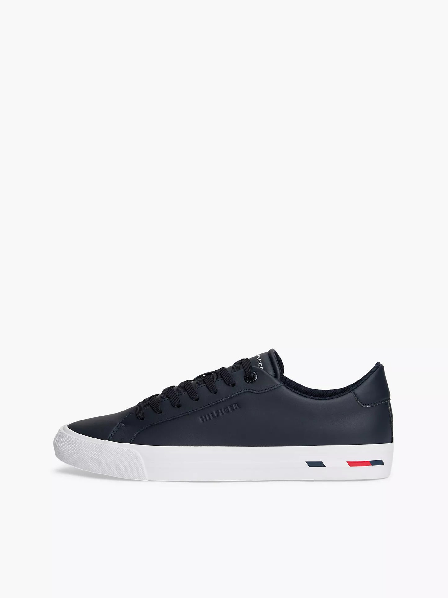 Zapatillas Tommy Hilfiger De Cuero Vulcanizado Con Estampado De Bandera NC