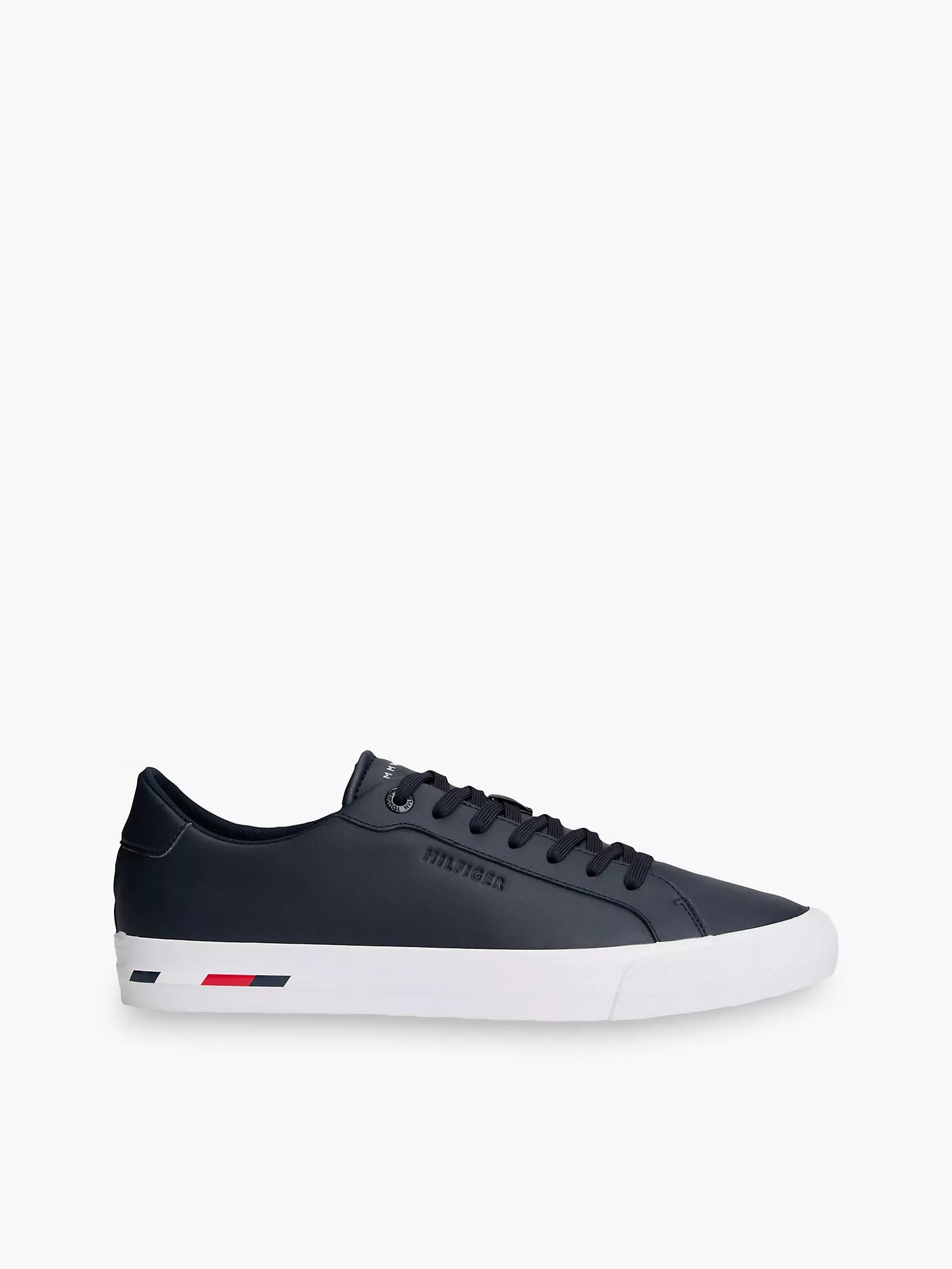 Zapatillas Tommy Hilfiger De Cuero Vulcanizado Con Estampado De Bandera NC
