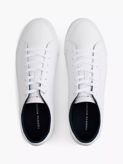 Zapatillas Tommy Hilfiger De Cuero Vulcanizado Con Estampado De Bandera NC