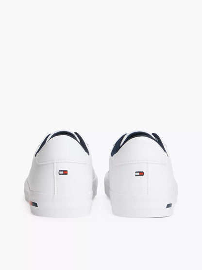 Zapatillas Tommy Hilfiger De Cuero Vulcanizado Con Estampado De Bandera NC