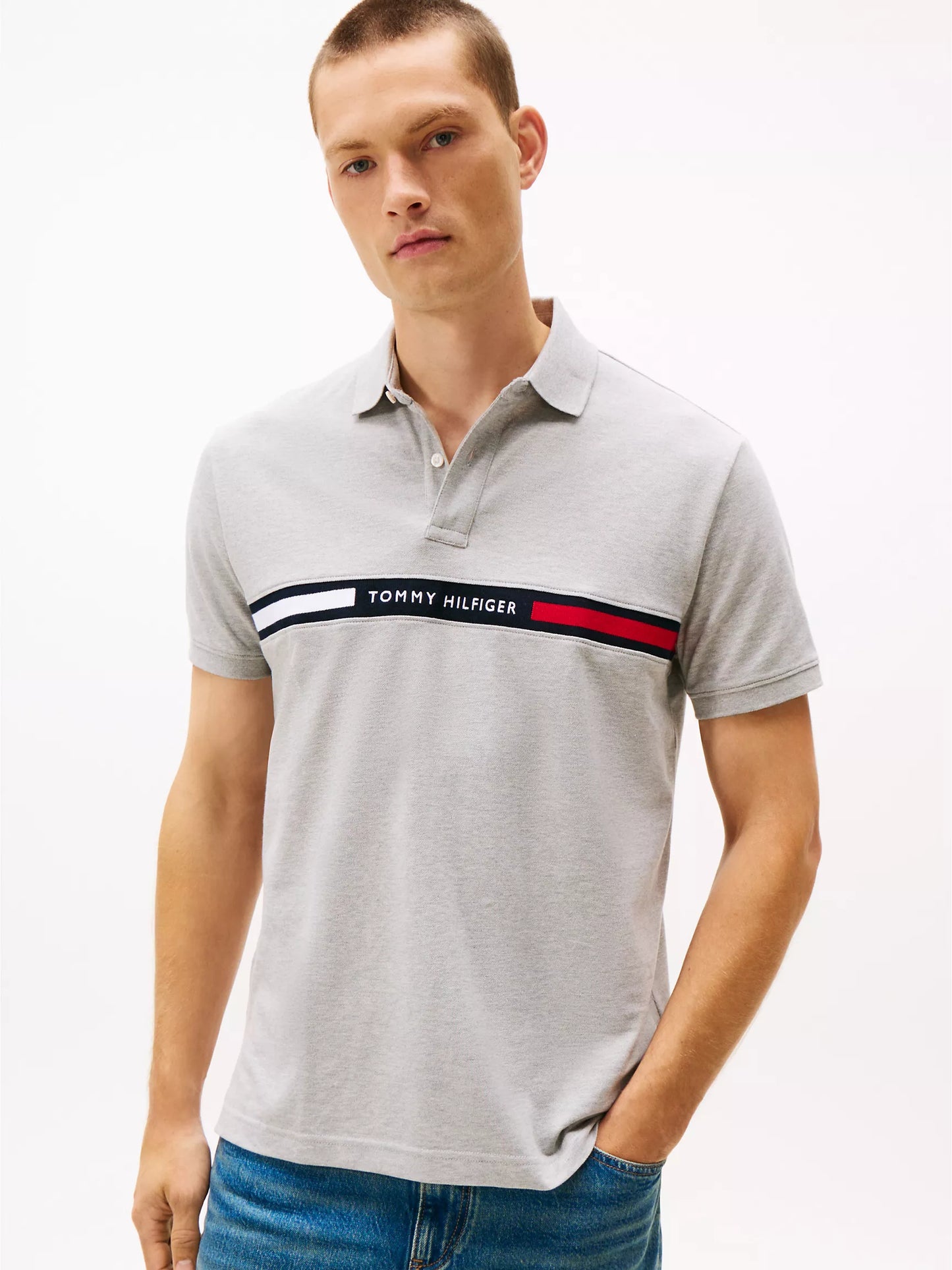 Polo Regular fit Embroidered Stripe Tommy Hilfiger