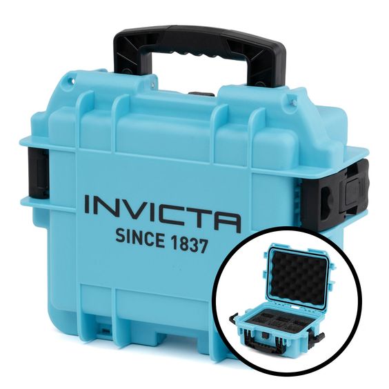 Caja de impacto invicta para 3 relojes