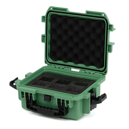 Caja de impacto verde para 3 relojes